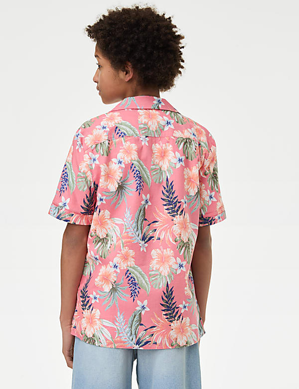 2pc Pure Cotton Shirt & T-Shirt Set (6-16 Yrs)