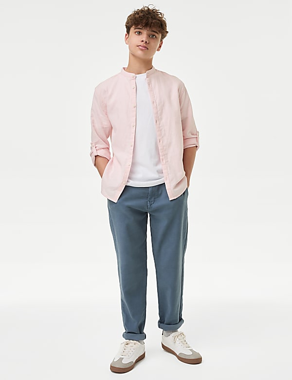 Cotton Rich Grandad Shirt (6-16 Yrs)