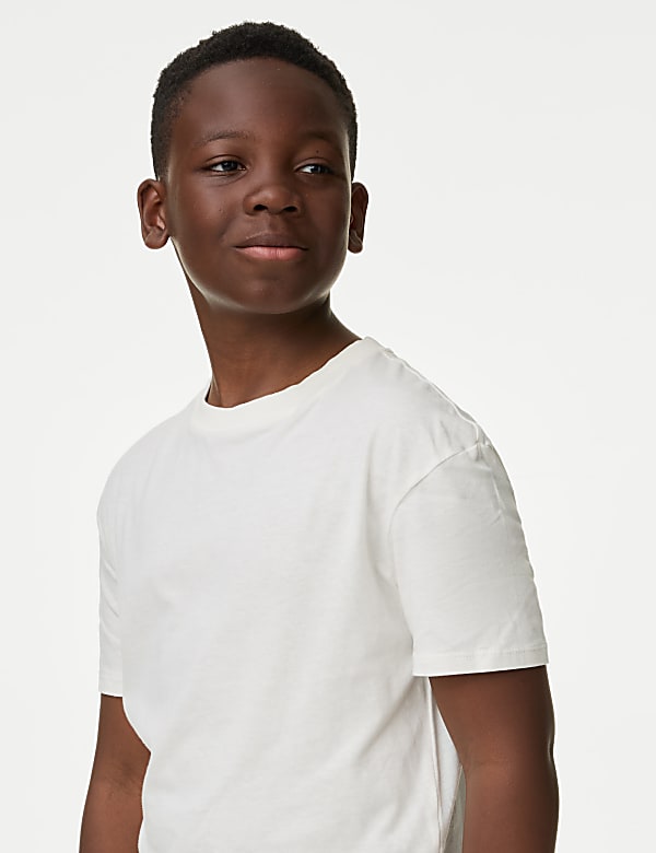 Pure Cotton Checked Hooded Shirt & T-Shirt Set (6-16 Yrs)