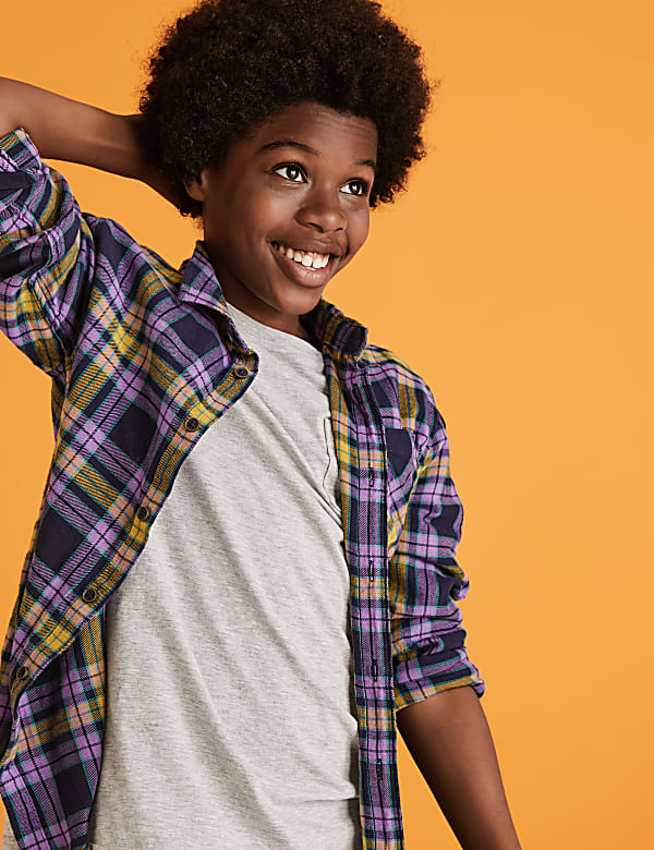 Cotton Checked Shirt (6-16 Yrs)