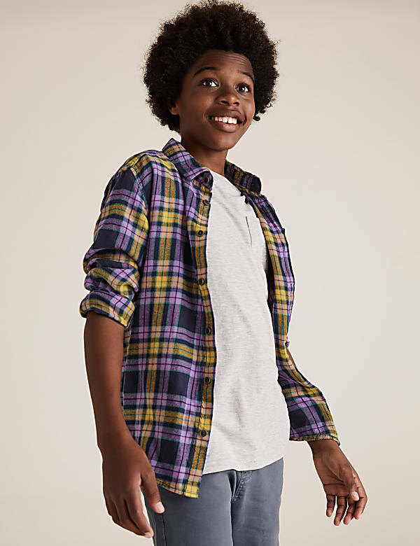 Cotton Checked Shirt (6-16 Yrs)