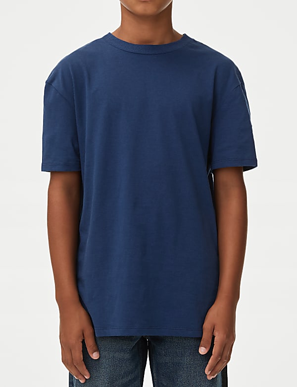 2pc Pure Cotton Shirt & T-Shirt Set (6-16 Yrs)