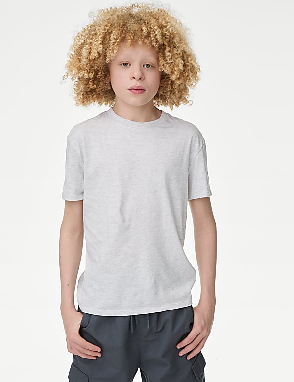 2-delige set met geruit overhemd en T-shirt van zuiver katoen (6-16 jaar) - NL