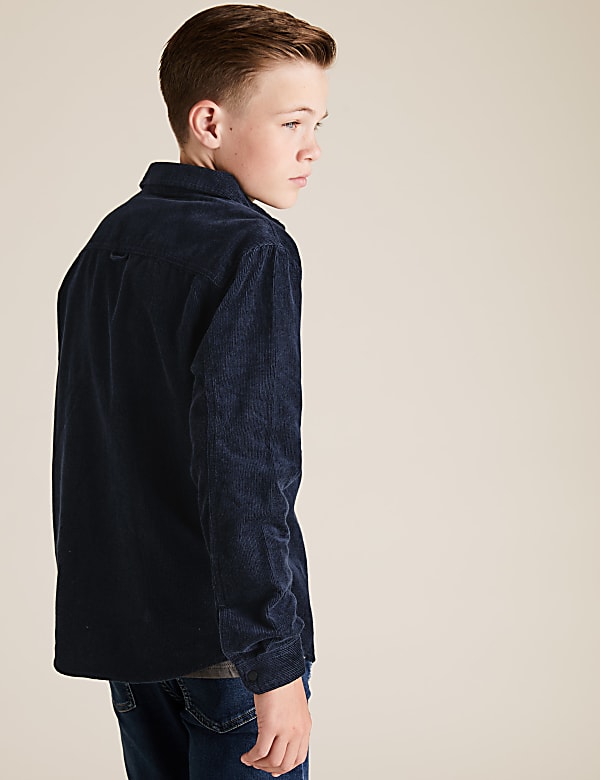 2 Piece Cotton Cord Shirt & T-Shirt Set (6-16 Yrs)