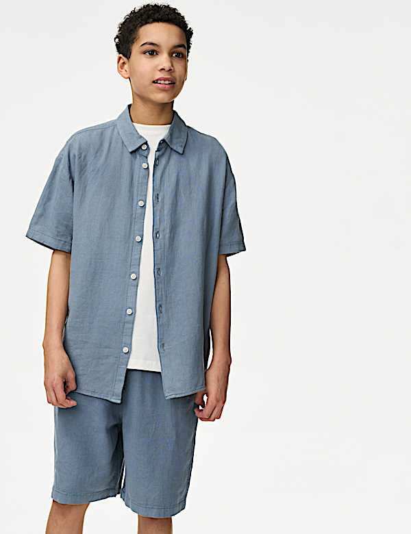 Linen Rich Shirt (2-16 Yrs)