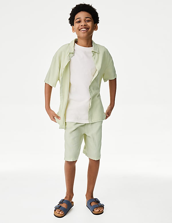 Linen Rich Shirt (2-16 Yrs)