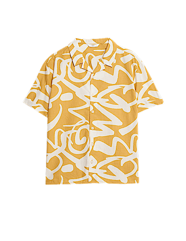 Pure Cotton Abstract Print Shirt (6-16 Yrs)