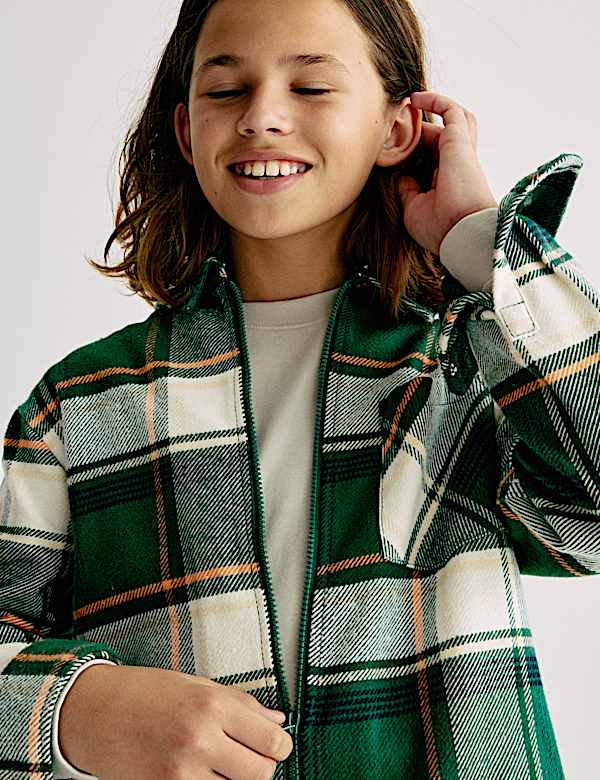 Pure Cotton Check Shirt (6-16 Yrs)