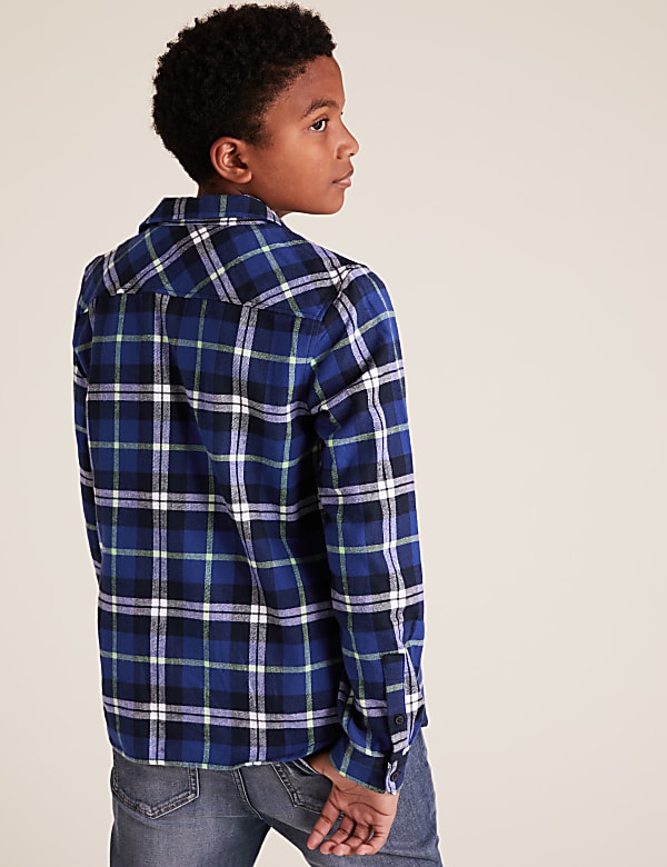 Pure Cotton Shirt & T-Shirt Set (6-14 Yrs)