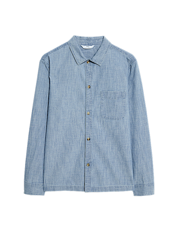 Pure Cotton Denim Shirt (6-16 Yrs)