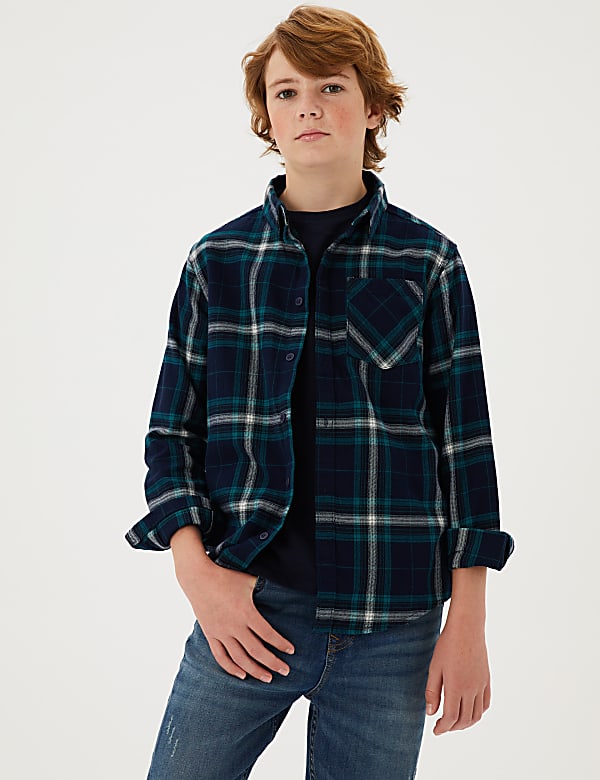 2pc Pure Cotton Shirt & T-Shirt (6-16 Yrs)