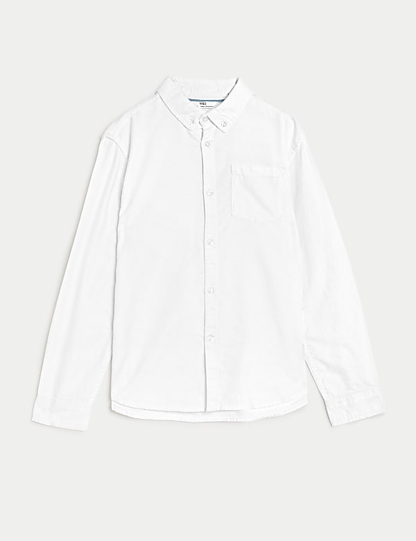 Pure Cotton Oxford Shirt (6-16 Yrs) - GR