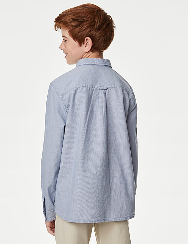 Pure Cotton Checked Oxford Shirt (6-16 Yrs)