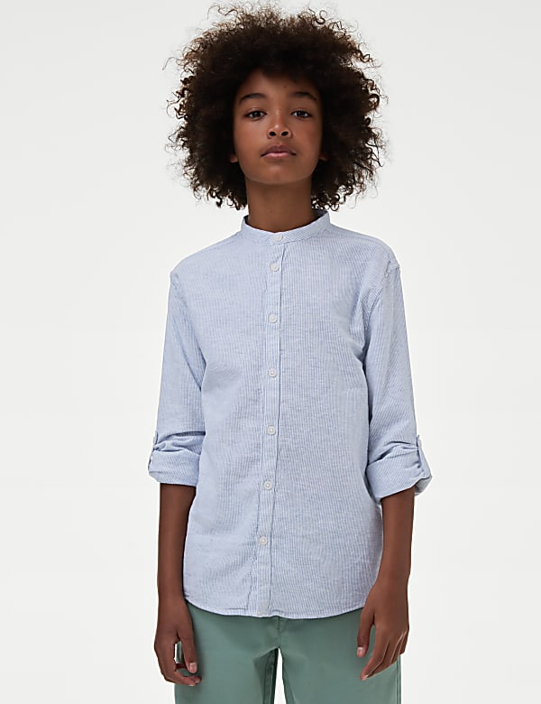 Cotton Rich Textured Shirt (6-16 Yrs) - BN