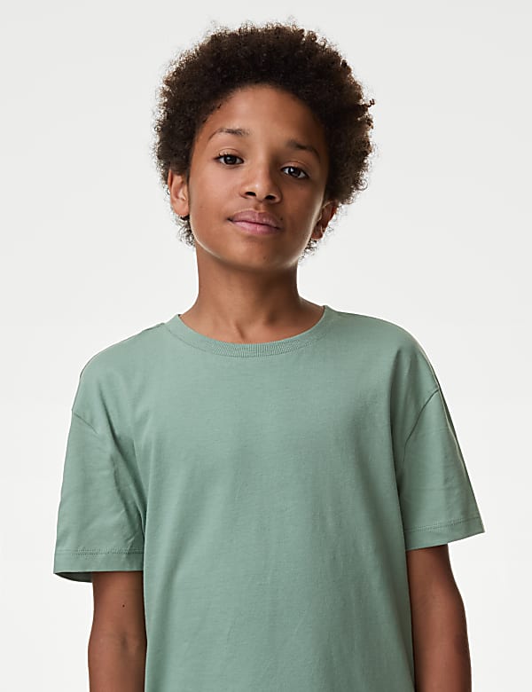 2pc Pure Cotton Printed Shirt & T-Shirt Set (6-16 Yrs)