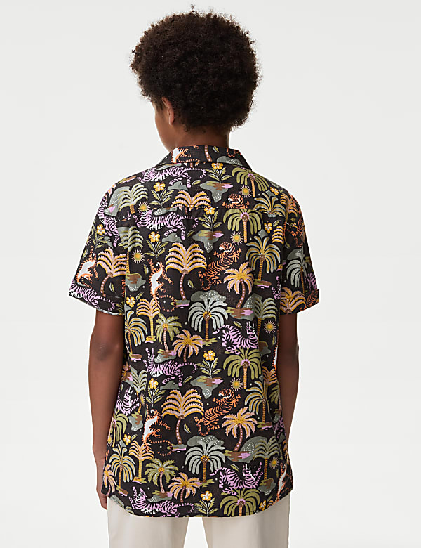 2pc Pure Cotton Printed Shirt & T-Shirt Set (6-16 Yrs)