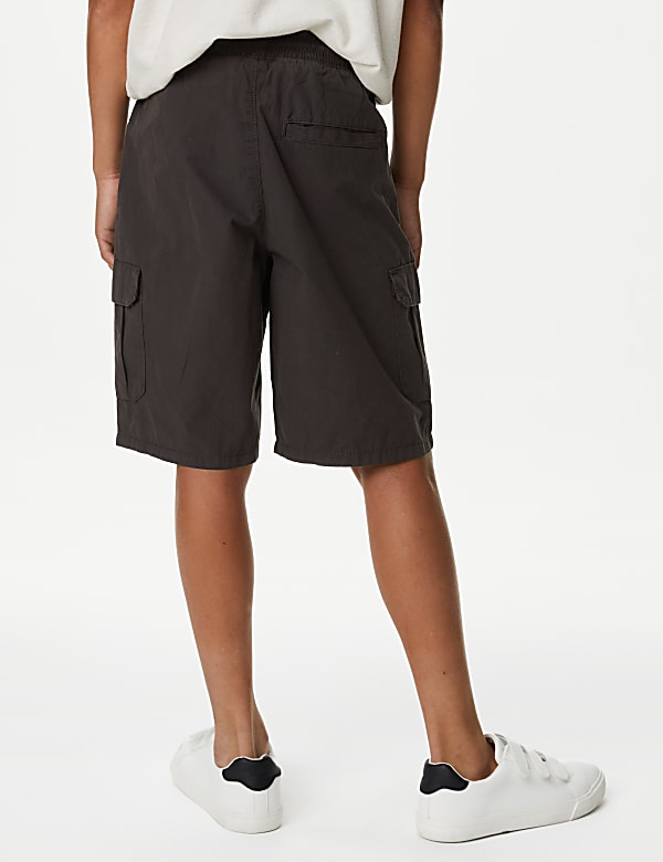 Pure Cotton Cargo Shorts (6-16 Yrs)