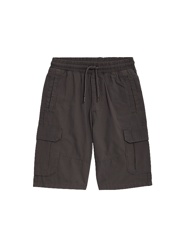 Pure Cotton Cargo Shorts (6-16 Yrs)