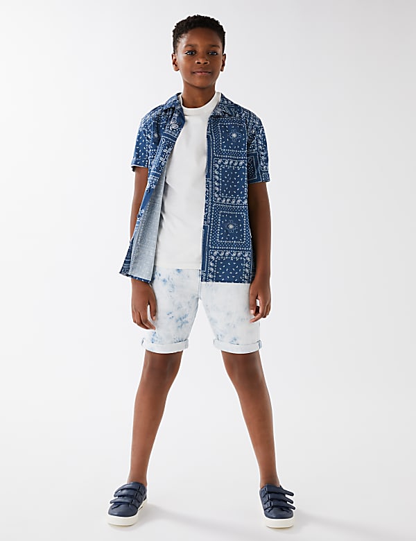 Denim Tie Dye Shorts (6-16 Yrs)