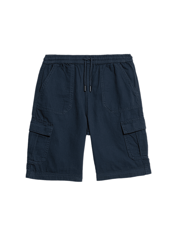 Pure Cotton Cargo Shorts (6-16 Yrs)