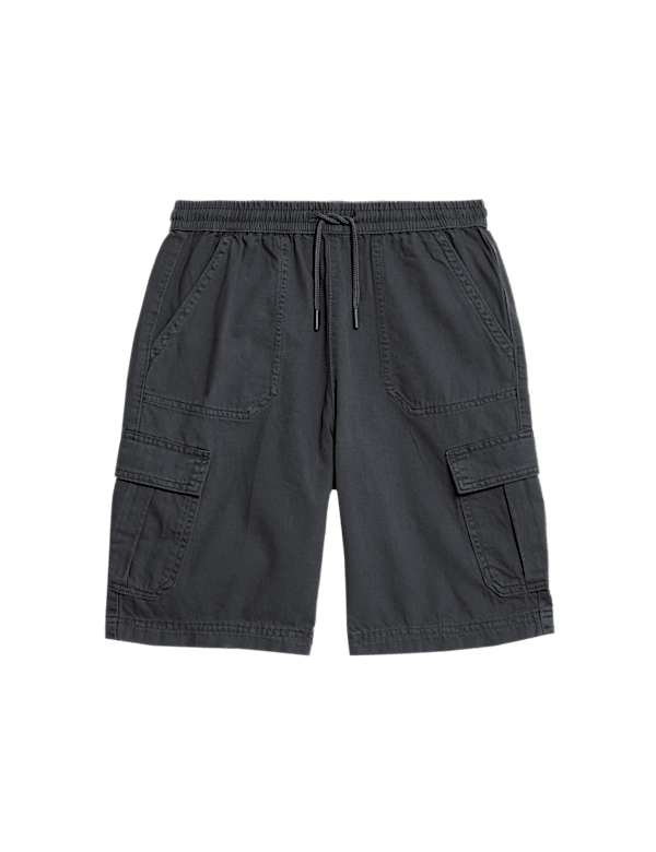 Pure Cotton Cargo Shorts (6-16 Yrs)