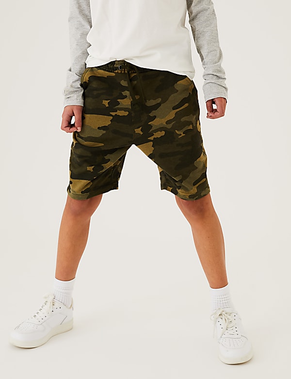 Cotton Rich Camouflage Shorts (6-16 Yrs)