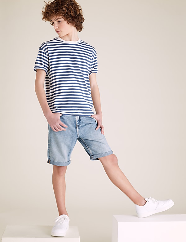 Denim Plain Shorts (6-16 Yrs)