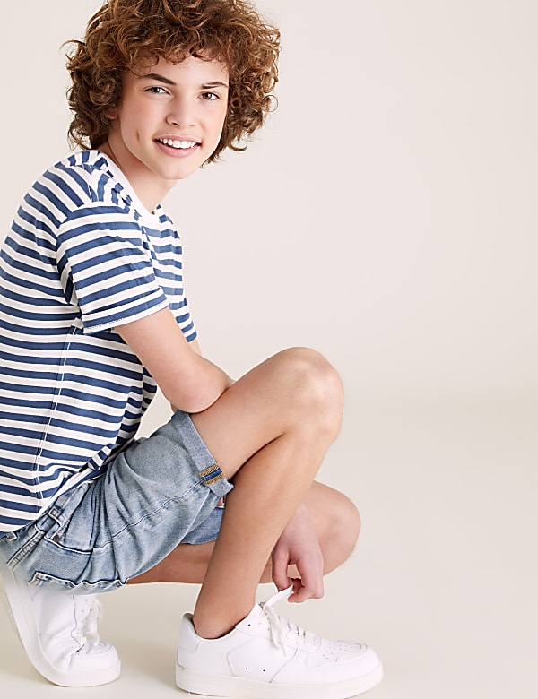 Denim Plain Shorts (6-16 Yrs)