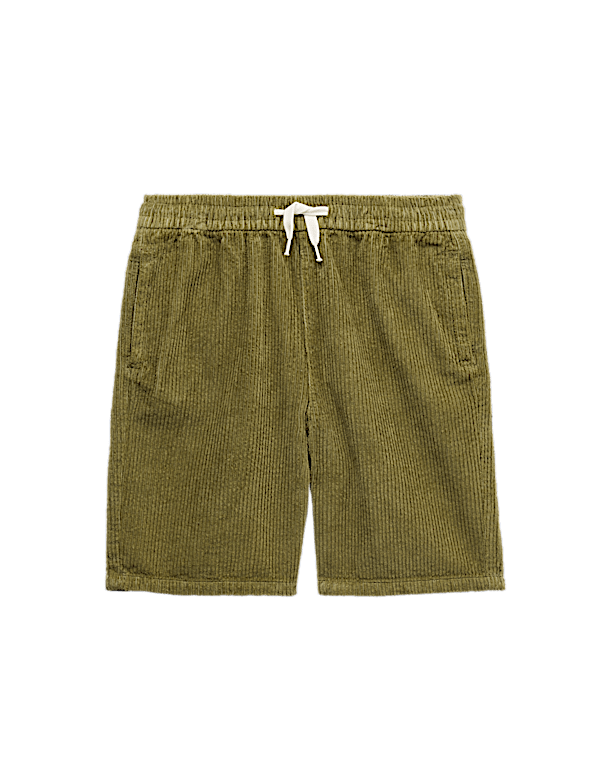 Pure Cotton Corduroy Shorts (6-16 Yrs)