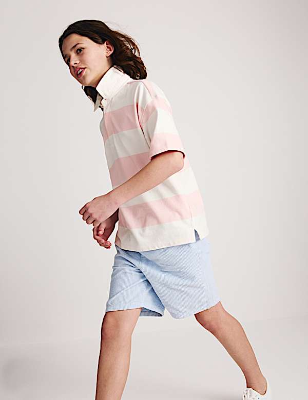 Pure Cotton Short Sleeve Rugby Shirt (6-16 Yrs) - JO