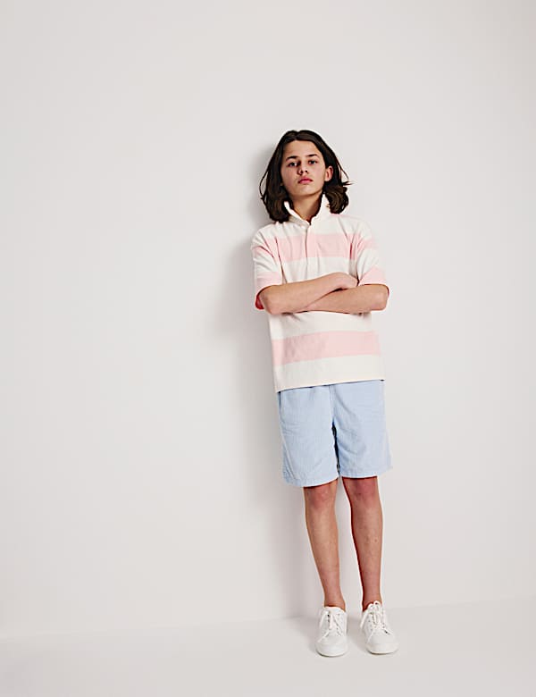 Pure Cotton Short Sleeve Rugby Shirt (6-16 Yrs) - JO