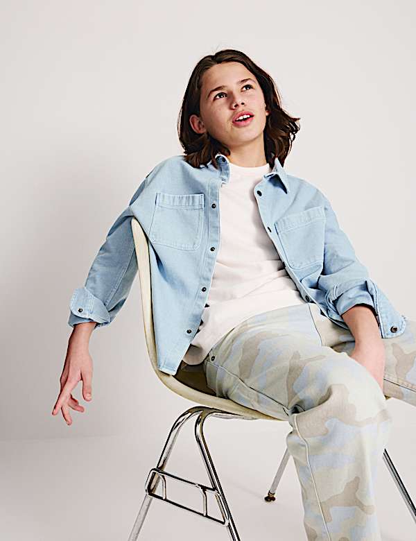 Pure Cotton Denim Shirt (6-16 Yrs) - RO