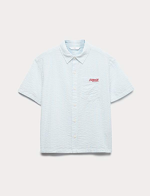 Pure Cotton Striped Shirt (6-16 Yrs)