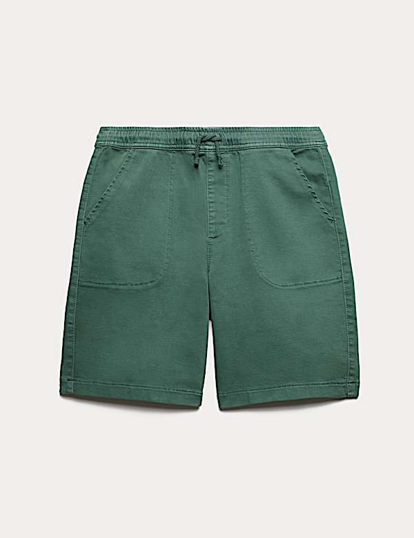 Cotton Rich Garment Dyed Shorts (6-16 Yrs)