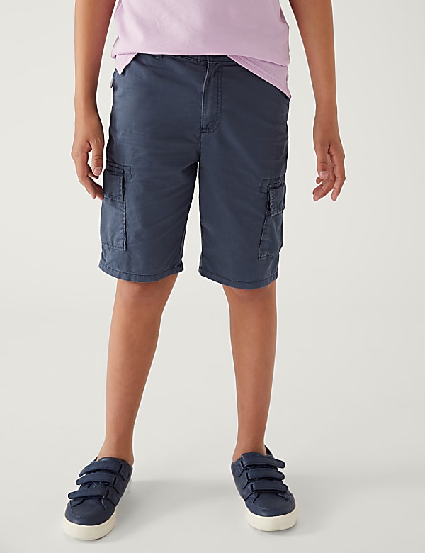 Pure Cotton Cargo Shorts