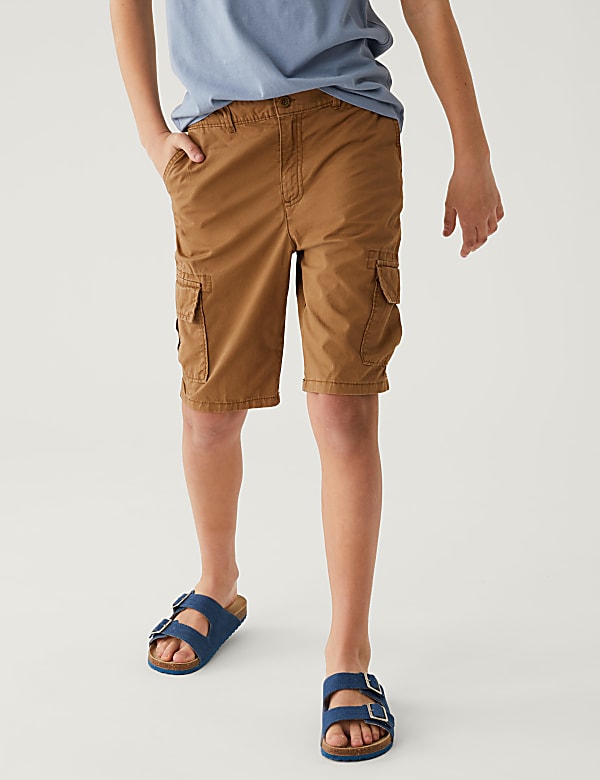 Pure Cotton Cargo Shorts