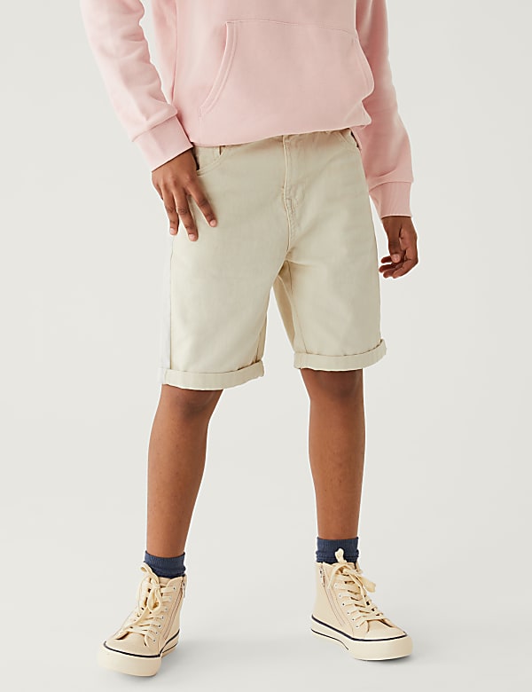 Pure Cotton Denim Shorts