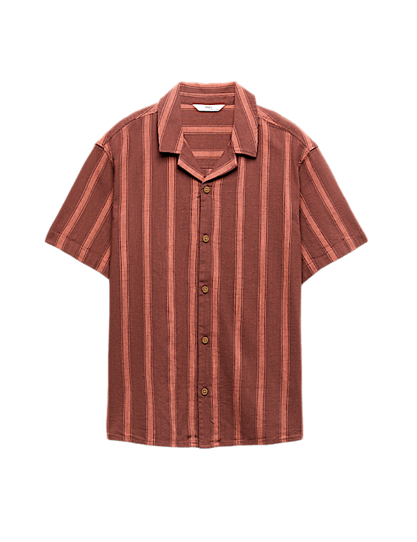 Cotton Rich Striped Shirt (6-16 Yrs)