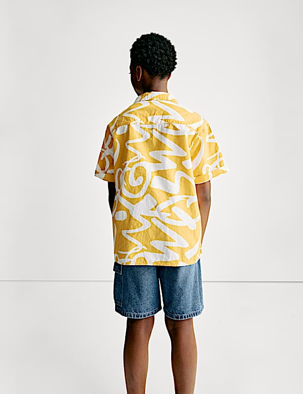 Pure Cotton Denim Elasticated Waist Shorts (6-16 Yrs)