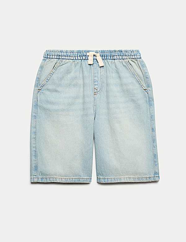 Pantalones cortos en denim de algod&oacute;n (2-16 a&ntilde;os) - US