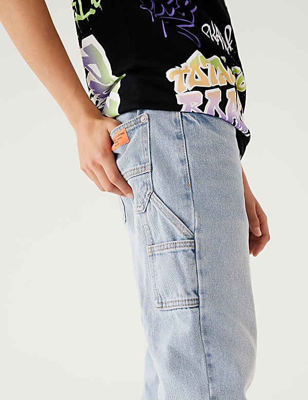 Relaxed Pure Cotton Jeans