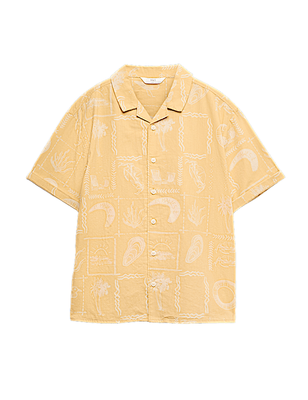 Pure Cotton Printed Shirt (6-16 Yrs)