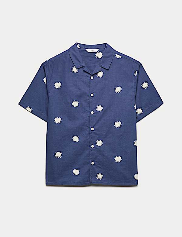Pure Cotton Sun Print Shirt (6-16 Yrs)