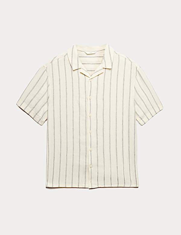 Linen Rich Striped Shirt (6-16 Yrs)