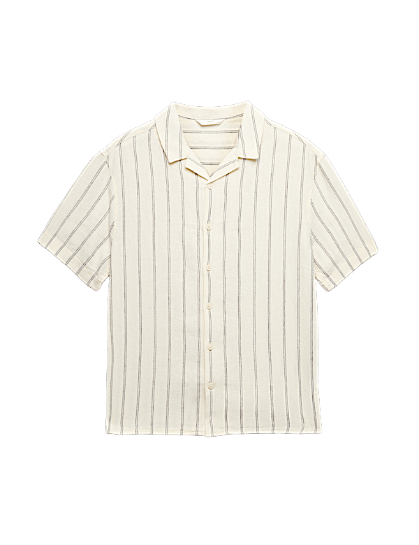 Linen Rich Striped Shirt (6-16 Yrs)