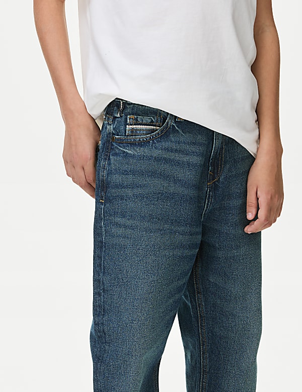 Relaxed Pure Cotton Jeans