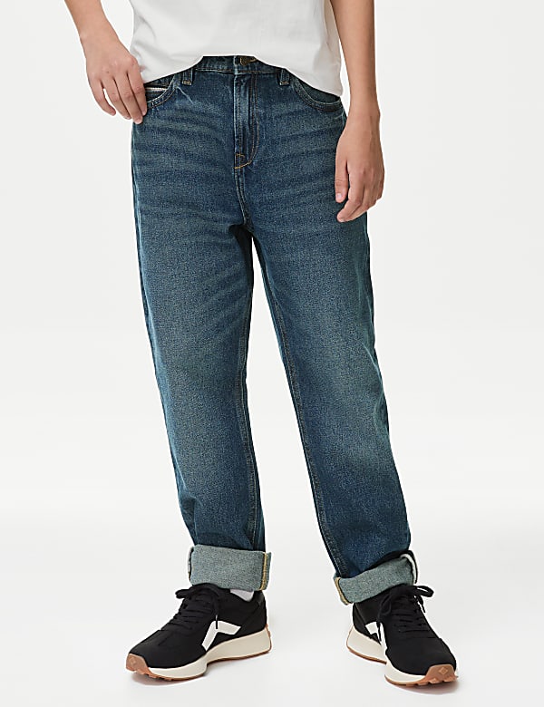 Relaxed Pure Cotton Jeans