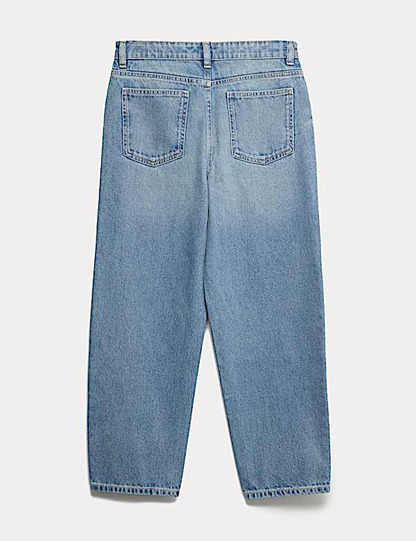 ג'ינס מכותנה טהורה בגזרת בארל (6‏-16 שנים) - IL