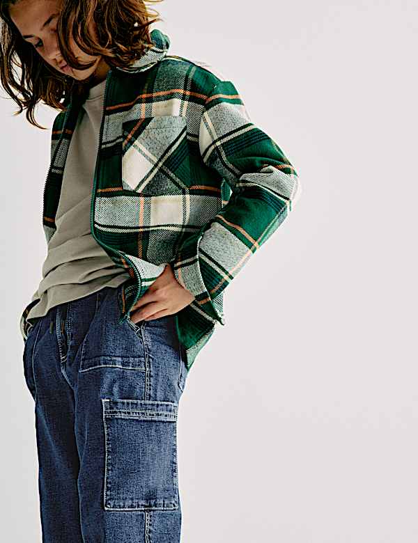 Cotton Rich Denim Drawstring Jeans (6-16 Yrs) - MV