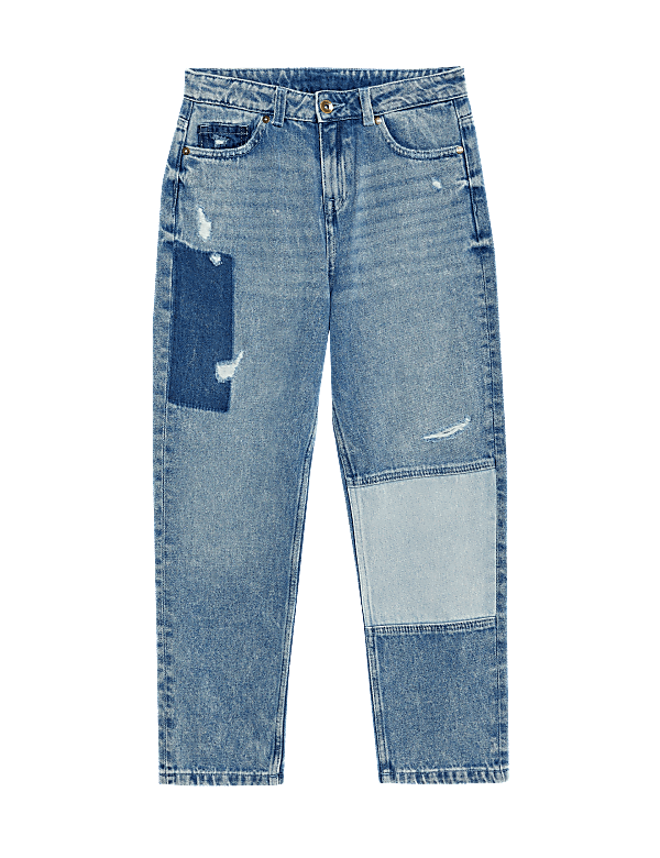 Pure Cotton Solid Regular Fit Jeans